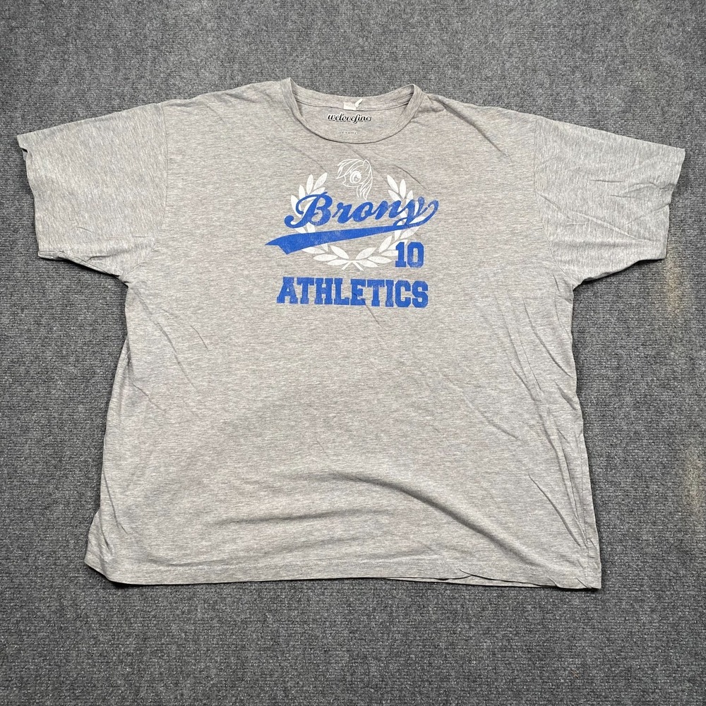 WeLoveFine My Little Pony Brony‎ Athletics T-Shirt XXL Gray Parody